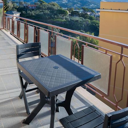 093 - Casa Panorama, Vista Mare E Vista Portofino, 500 Metri Centro Di Chiavari, Posto Auto Gratis Incluso Apartman Kültér fotó