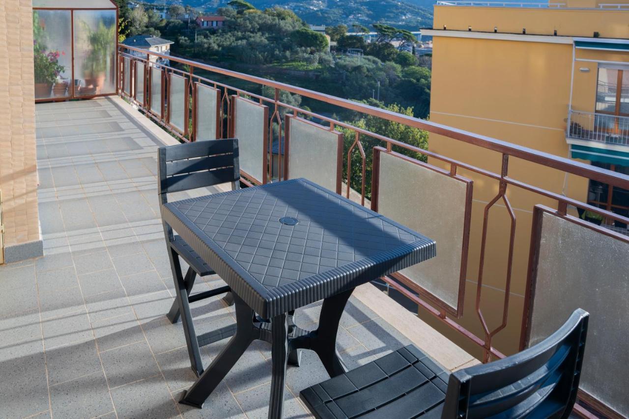 093 - Casa Panorama, Vista Mare E Vista Portofino, 500 Metri Centro Di Chiavari, Posto Auto Gratis Incluso Apartman Kültér fotó