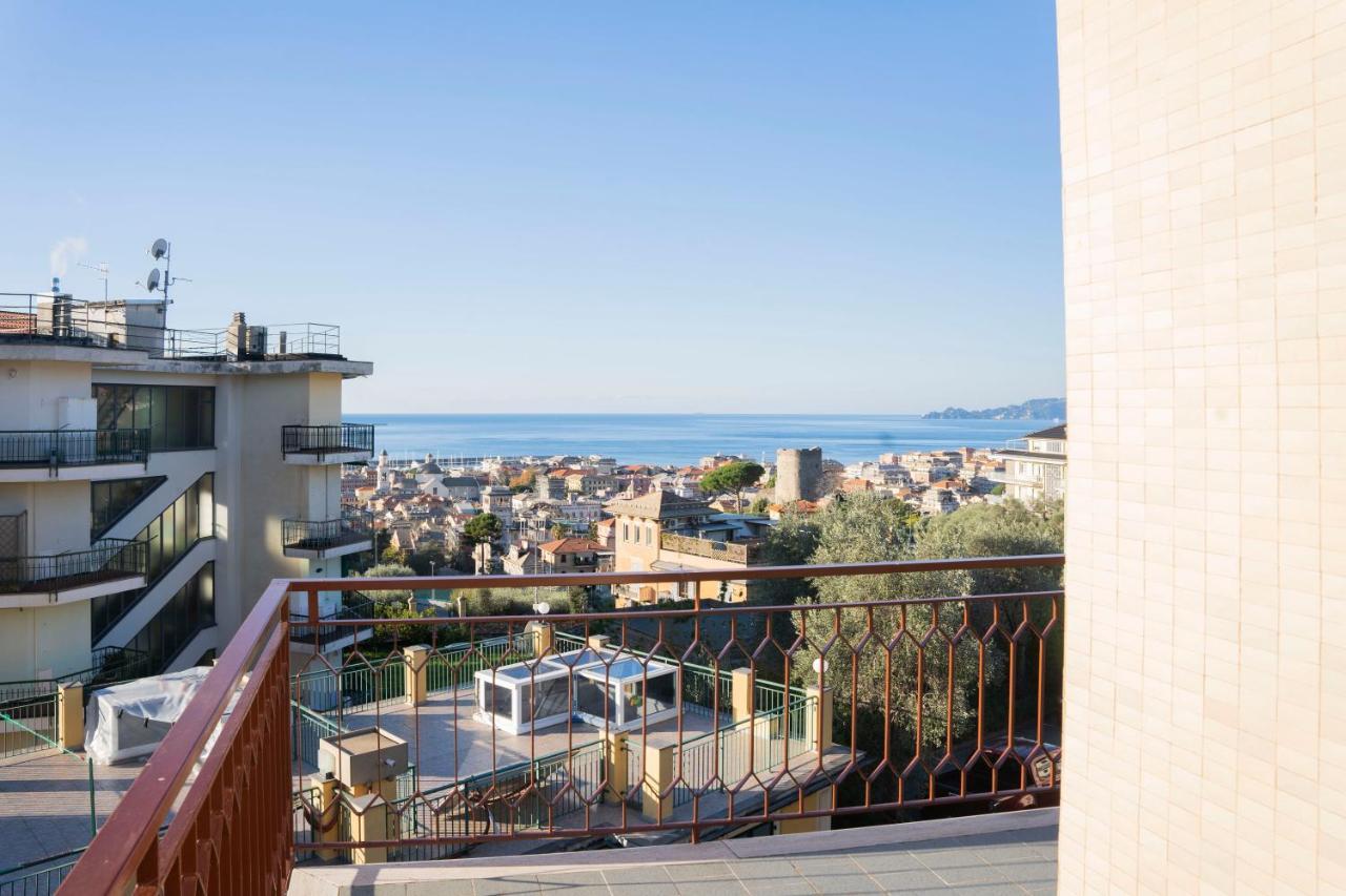093 - Casa Panorama, Vista Mare E Vista Portofino, 500 Metri Centro Di Chiavari, Posto Auto Gratis Incluso Apartman Kültér fotó