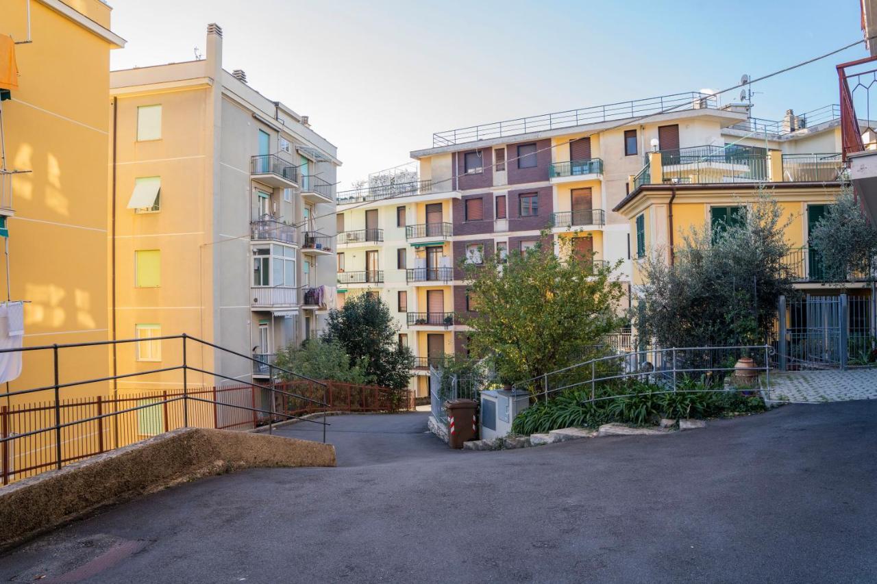 093 - Casa Panorama, Vista Mare E Vista Portofino, 500 Metri Centro Di Chiavari, Posto Auto Gratis Incluso Apartman Kültér fotó