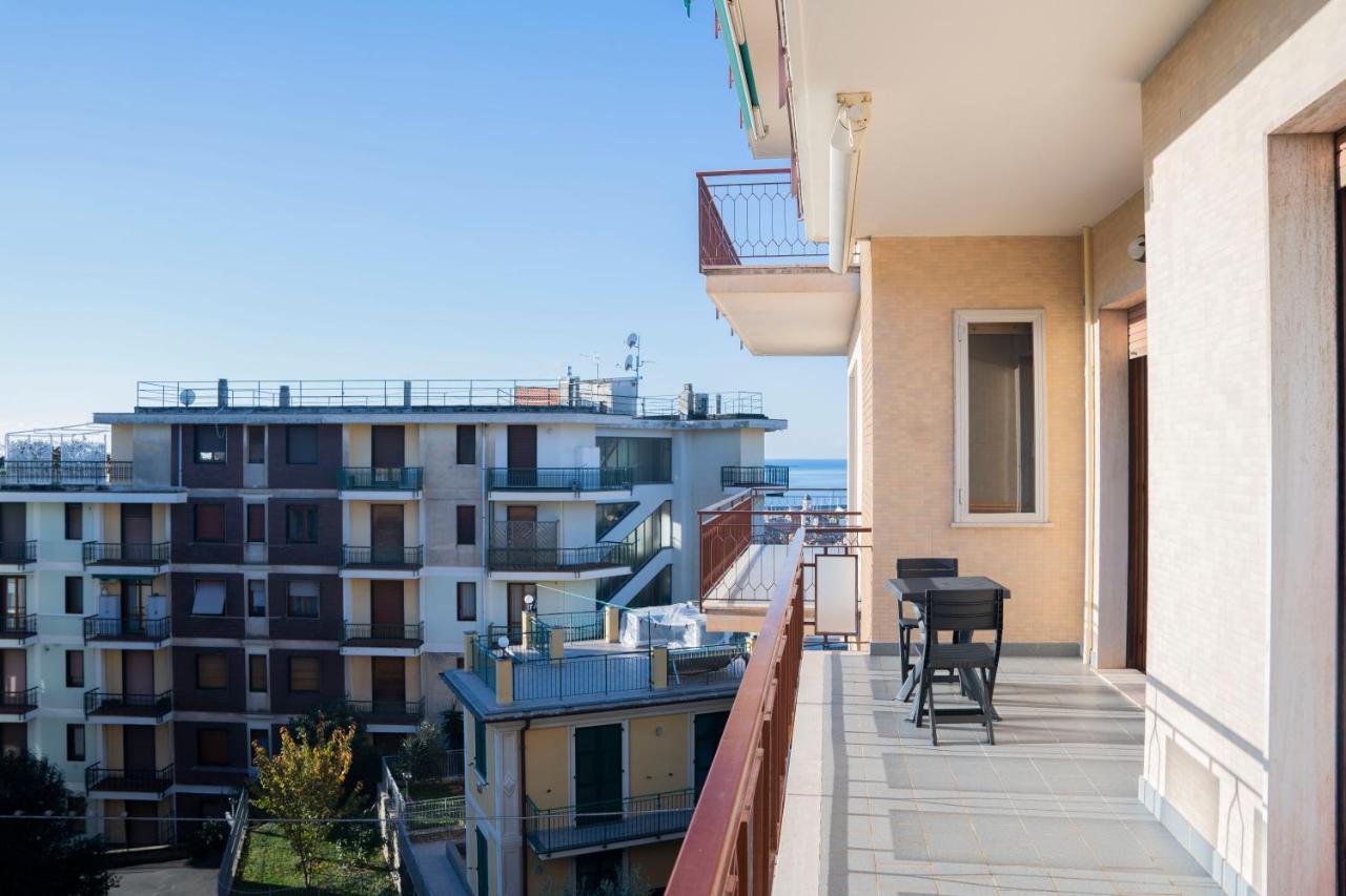 093 - Casa Panorama, Vista Mare E Vista Portofino, 500 Metri Centro Di Chiavari, Posto Auto Gratis Incluso Apartman Kültér fotó